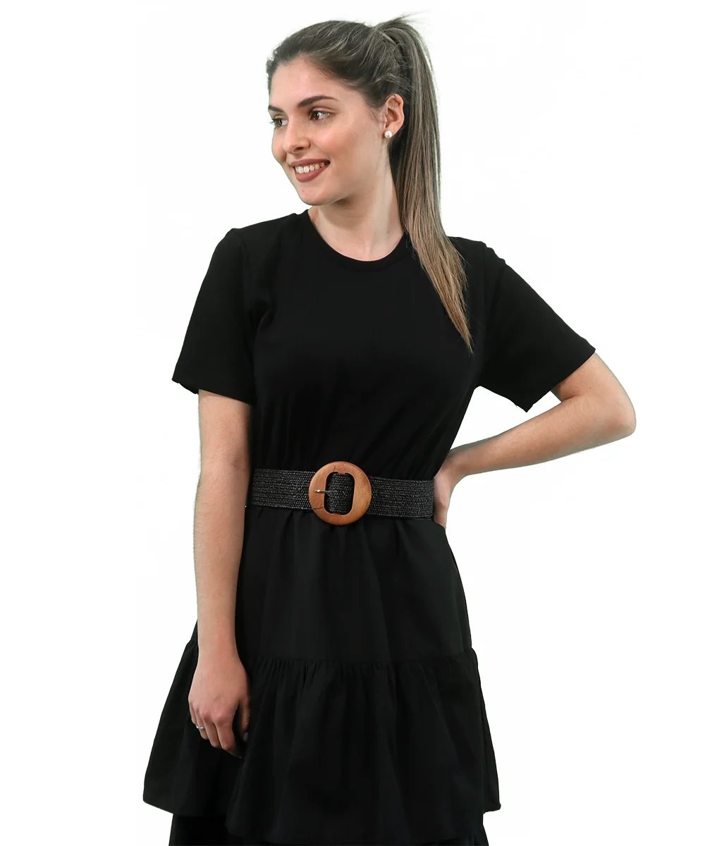 Vestido com folhos - Image 3