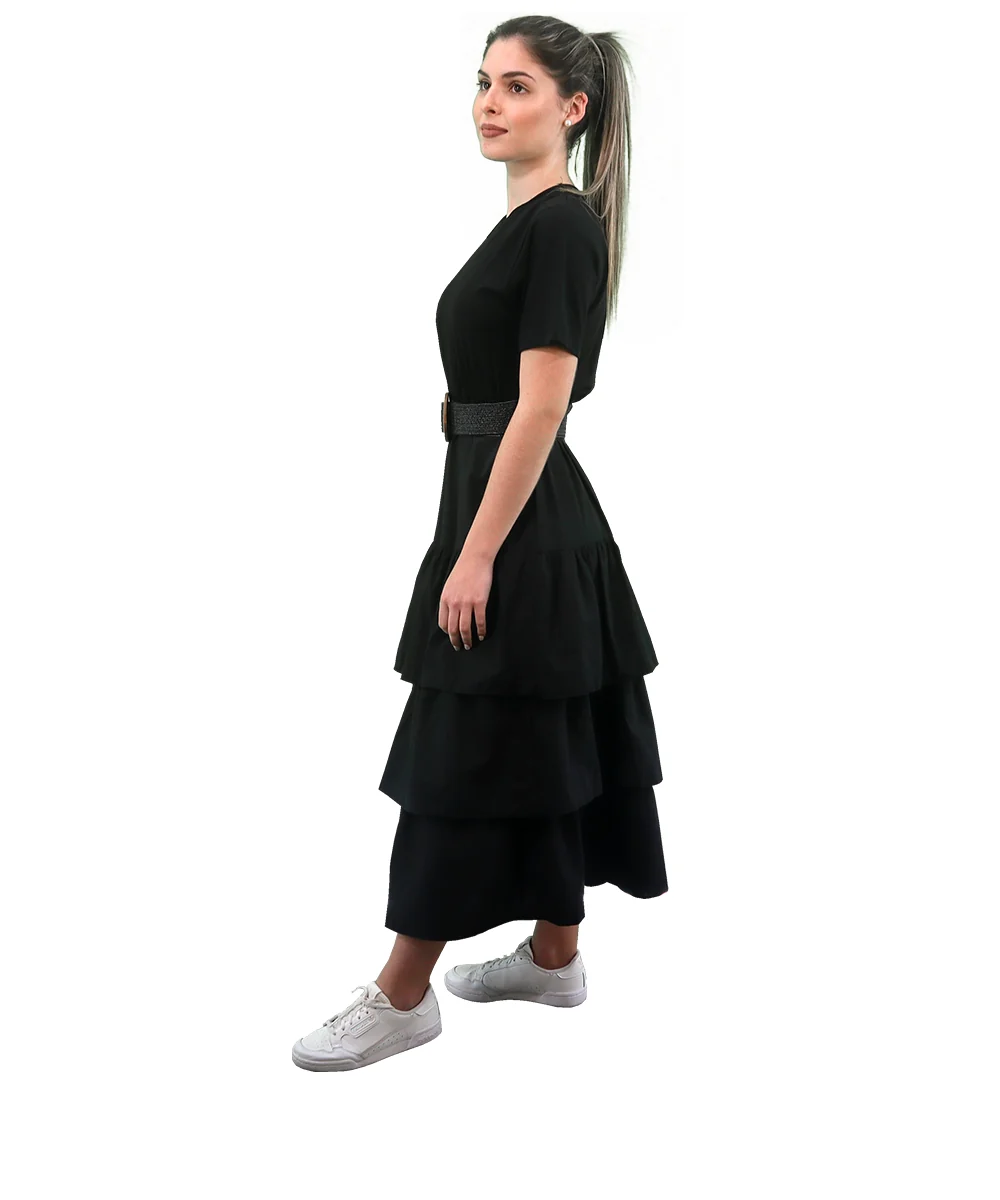 Vestido com folhos - Image 5